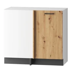 Meble Kuchenne>Stolkar Narożna dolna szafka kuchenna dąb artisan CLARA