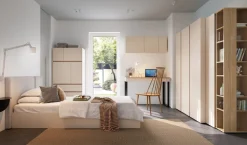 Meble Dla Dzieci|Meble Młodzieżowe></noscript>MEBLAR Narożna szafa 95x95 cm młodzieżowa uchylna z drążkami i półkami LISSARO