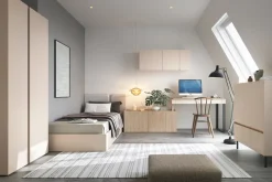 Meble Dla Dzieci|Meble Młodzieżowe></noscript>MEBLAR Narożna szafa 95x95 cm młodzieżowa uchylna z drążkami i półkami LISSARO