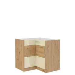 Meble Kuchenne>Lempert Narożna szafka kuchenna dolna Kremowy AGATA