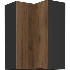 Meble Kuchenne>Lempert Narożna szafka kuchenna 60x60 cm MARGARET orzech okapi