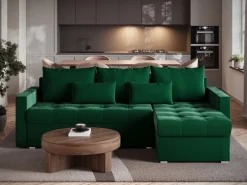 Meble Dla Dzieci|Meble Młodzieżowe></noscript>BROMARKT Narożnik butelkowa zieleń HOT L