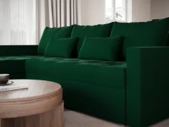 Meble Dla Dzieci|Meble Młodzieżowe></noscript>BROMARKT Narożnik butelkowa zieleń HOT L