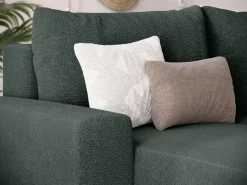 Narożniki></noscript>BROMARKT Narożnik do salonu z funkcją spania PLUSH U zieleń boucle