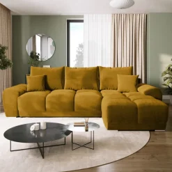 Narożniki></noscript>BROMARKT Narożnik musztardowy NUBES