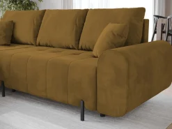 Meble Dla Dzieci|Narożniki></noscript>BROMARKT Narożnik musztardowy z funkcją spania ARCO