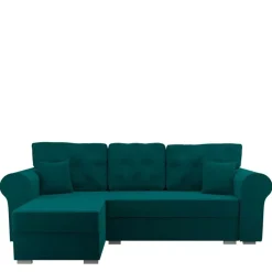 Narożniki>NEXT COLLECTION Narożnik pikowany glamour z funkcją spania PEREZ PIC