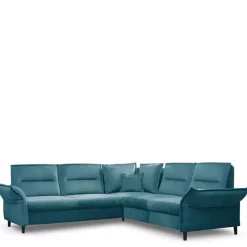 Narożniki>LASKI Narożnik rozkładany welurowy w stylu glamour ITALIA 2