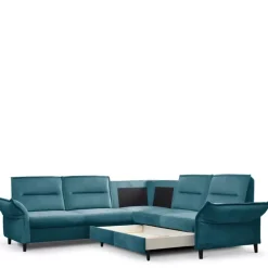 Narożniki>LASKI Narożnik rozkładany welurowy w stylu glamour ITALIA 2