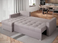 Meble Dla Dzieci|Meble Młodzieżowe>BROMARKT Narożnik z funkcją spania do salonu HOT L pudrowy róż