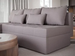 Meble Dla Dzieci|Meble Młodzieżowe></noscript>BROMARKT Narożnik z funkcją spania do salonu HOT SLIM pudrowy róż