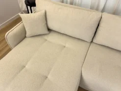 Meble Dla Dzieci|Meble Młodzieżowe></noscript>BROMARKT Narożnik z funkcją spania i pojemnikiem na pościel CLAUDIO boucle