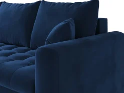 Meble Młodzieżowe|Kanapy I Sofy></noscript>BROMARKT Niebieska kanapa z funkcją spania i pojemnikiem do salonu LUIS