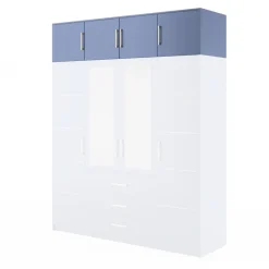 Pozostałe|Akcesoria Do Szaf>Stolar Niebieska nadstawka do szafy 196 cm BILL niebieski