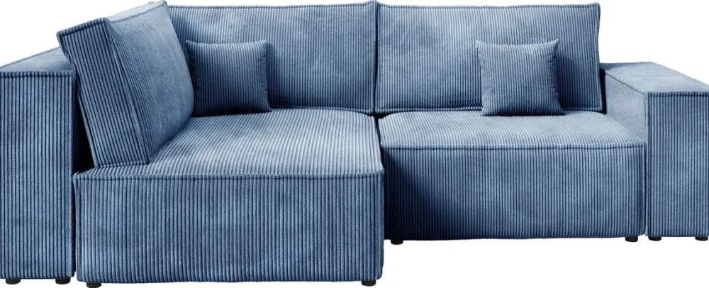 Meble Dla Dzieci|Meble Młodzieżowe>BROMARKT Niebieska rogówka do salonu z funkcją spania PEDRO DUO