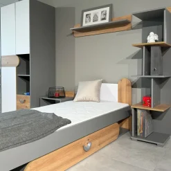 Regały Na Książki|Meble Młodzieżowe></noscript>DOLMAR Niski regał do pokoju młodzieżowego 50 cm COOLIFY