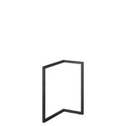 Pozostałe>lenart. Noga metalowa do biurka czarna TEEN FLEX