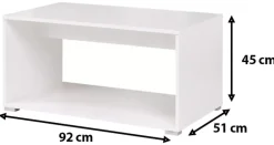 Zestawy Mebli Młodzieżowych|Ławy I Stoliki></noscript>MARIDEX Nowoczesna ława kawowa do pokoju młodzieżowego 45x90 cm COSTA biały