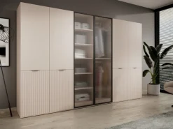 Meble Dla Dzieci|Szafy Modułowe></noscript>PIASKI Nowoczesna owa szafa modułowa dwudrzwiowa 101 cm SIGMA beż