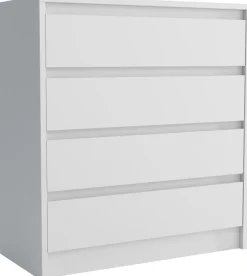 Komody>Meblohand Nowoczesna biała komoda 75 cm z szufladami do przedpokoju ARTEGO biały