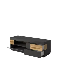 Zestawy Mebli Do Salonu|Meblościanki></noscript>Helvetia Nowoczesna biała meblościanka 290 cm KOBE