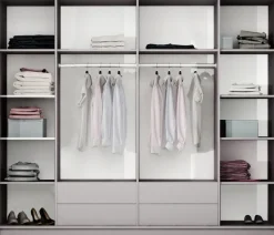 Szafy Młodzieżowe|Szafy Otwierane>Stolar Nowoczesna biała szafa z lustrem 255 cm do sypialni BRAND biały