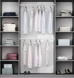 Szafy Młodzieżowe|Szafy Do Salonu>Stolar Nowoczesna biała szafa z lustrem 210 cm do sypialni BRAND biały