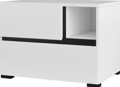 Meble Dla Dzieci|Zestawy Mebli Do Sypialni>Helvetia Nowoczesna biała szafka nocna z szufladami 55 cm CROSS biały