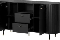 Komody>DOLMAR Nowoczesna czarna komoda z szufladami 150 cm ZELDA czarny