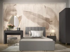 Zestawy Mebli Do Sypialni|Toaletki I Konsole></noscript>DOLMAR Nowoczesna czarna toaletka z szufladami 102 cm MISTY czarny