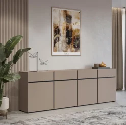 Zestawy Mebli Do Sypialni|Komody></noscript>Helvetia Nowoczesna duża komoda z szufladami do salonu 225 cm CROSS