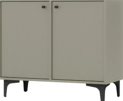 Komody>Lempert Nowoczesna dwudrzwiowa komoda do salonu 83,5 cm TOKEN eukaliptus