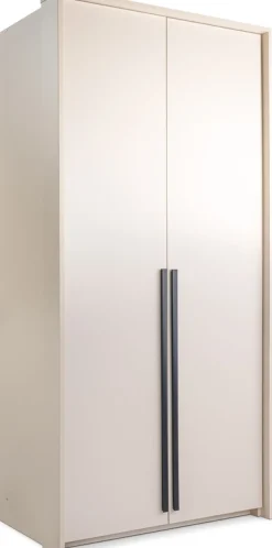Szafy Dwudrzwiowe|Szafy Młodzieżowe>Stolar Nowoczesna dwudrzwiowa szafa uchylna 105 cm beż piaskowy GENEWA