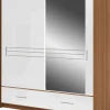 Szafy Dwudrzwiowe|Szafy Z Lustrem>Stolar Nowoczesna dwudrzwiowa szafa przesuwna z lustrem 203 cm ARISA