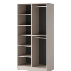 Meble Dla Dzieci>PIASKI Nowoczesna dwudrzwiowa szafa z witryną 101 cm SIGMA kaszmir