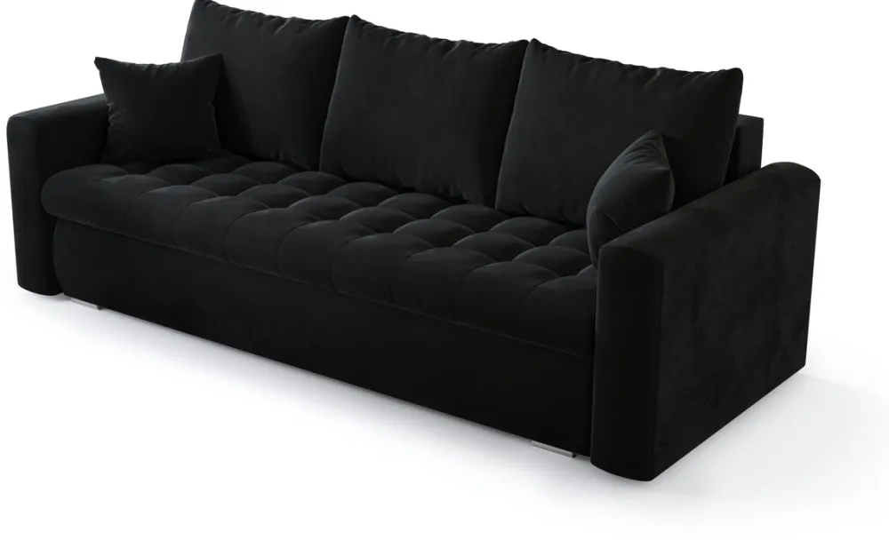 Meble Młodzieżowe|Kanapy I Sofy>BROMARKT Nowoczesna kanapa do salonu z funkcją spania i pojemnikiem LUIS