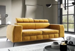 Kanapy I Sofy>Meble Grand Nowoczesna kanapa dwuosobowa do salonu z regulowanymi zagłówkami SOFFO