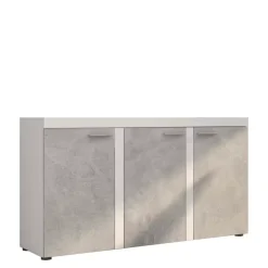 Komody>Lempert Nowoczesna komoda 148 cm Beton jasny biały SAMBA