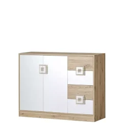 Meble Dla Dzieci|Zestawy Mebli Dziecięcych>DOMEL Nowoczesna komoda 120 cm Dąb NICO