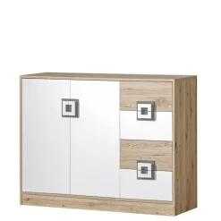 Meble Dla Dzieci|Zestawy Mebli Dziecięcych></noscript>DOMEL Nowoczesna komoda 120 cm Dąb NICO