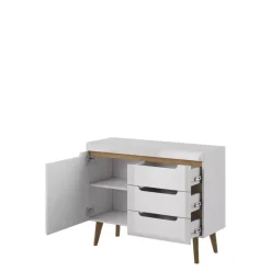 Komody>PIASKI Nowoczesna komoda 107 cm RENI dąb artisan