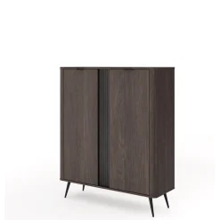 Komody></noscript>LASKI Nowoczesna komoda 113 cm do salonu dąb dunin VALIO