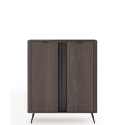 Komody></noscript>LASKI Nowoczesna komoda 113 cm do salonu dąb dunin VALIO