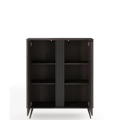 Komody></noscript>LASKI Nowoczesna komoda 113 cm do salonu dąb dunin VALIO