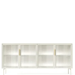 Komody></noscript>LASKI Nowoczesna komoda 181 cm do salonu kaszmir LUANO