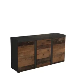 Komody>Lempert Nowoczesna komoda 148 cm Grafit Dąb Lefkas SAMBA