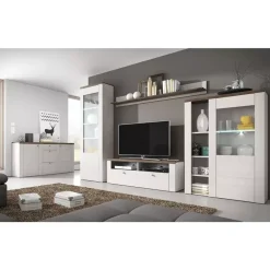 Komody></noscript>Helvetia Nowoczesna komoda 176 cm LARONA modrzew sibiu