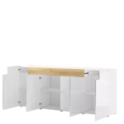 Zestawy Mebli Do Salonu|Komody>Helvetia Nowoczesna komoda 208 cm TENDER antracyt połysk