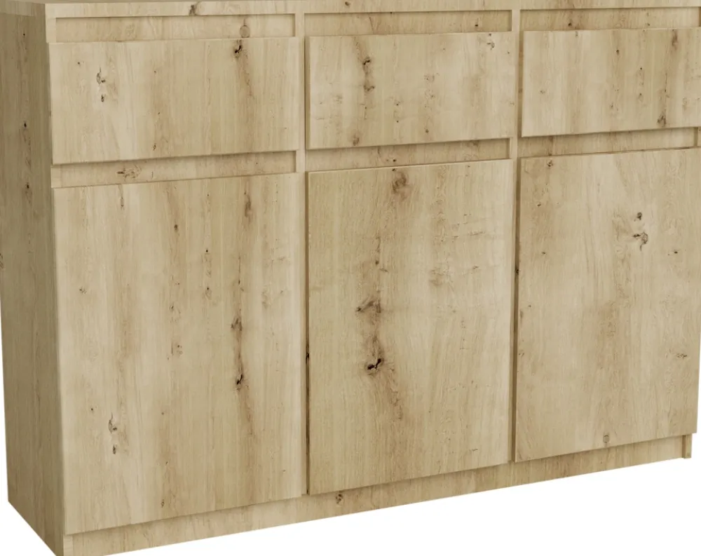 Komody>Meblohand Nowoczesna komoda 120 cm z szufladami MONTEGO dąb artisan