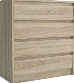 Komody>Meblohand Nowoczesna komoda 75 cm z szufladami ARTEGO dąb sonoma